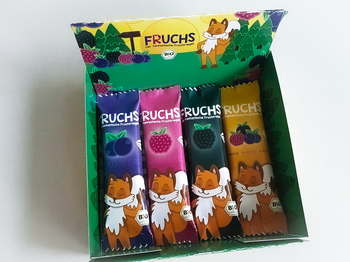 Präsentationsbox für Fruchtriegel
