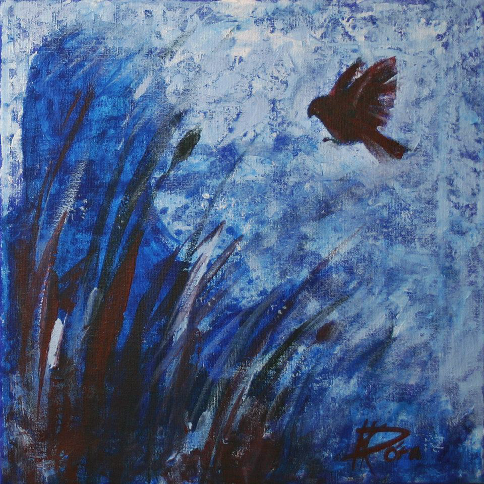 Érkezés - 30x30cm, acrylic, canvas