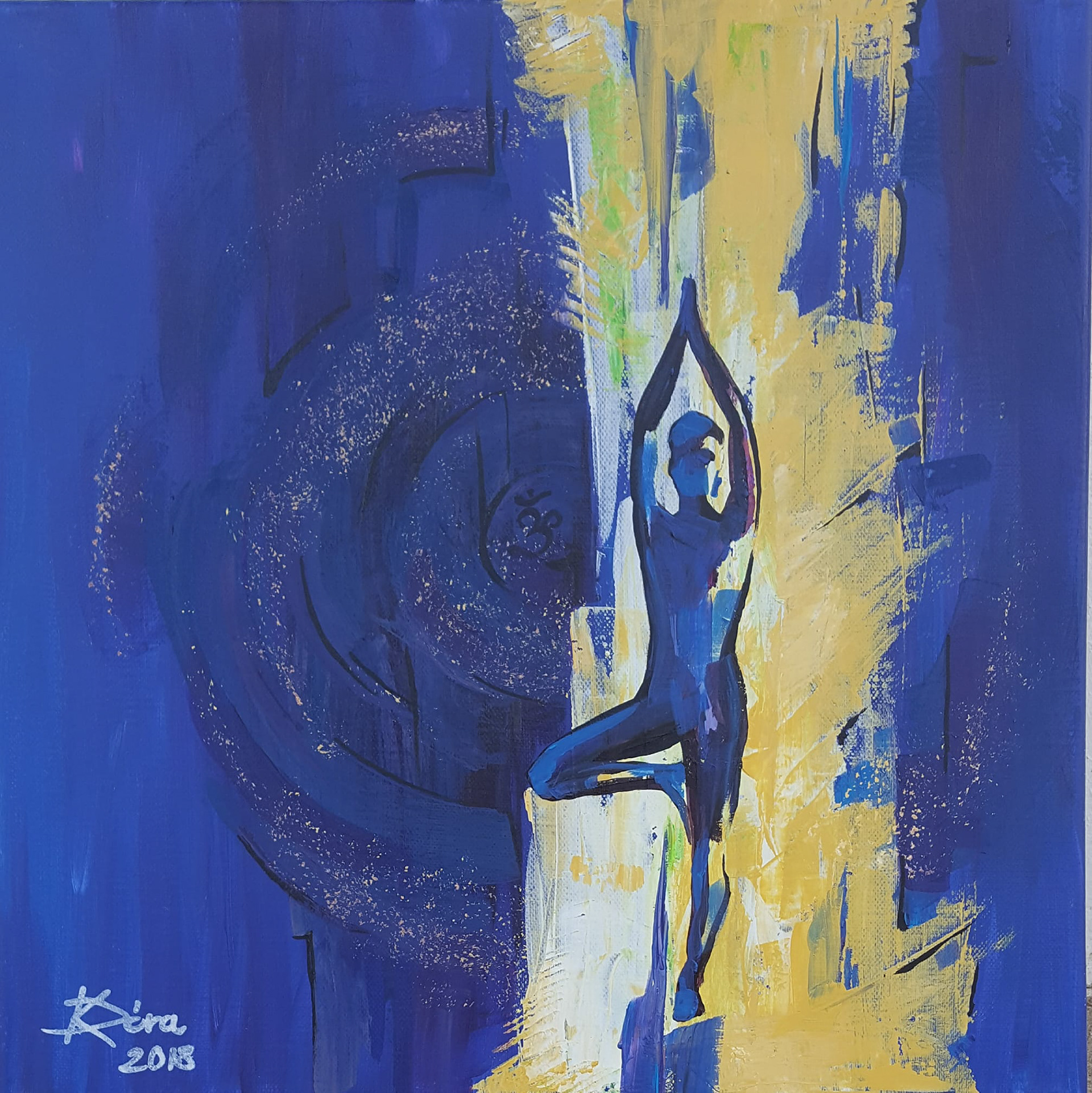 Energiák / Energies - 40x40 cm, canvas, acrylic