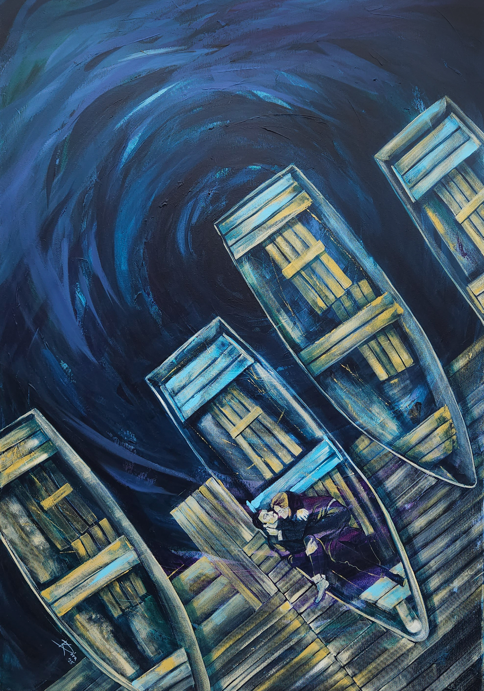 Történetek III. - 100x70cm, acrylic, canvas