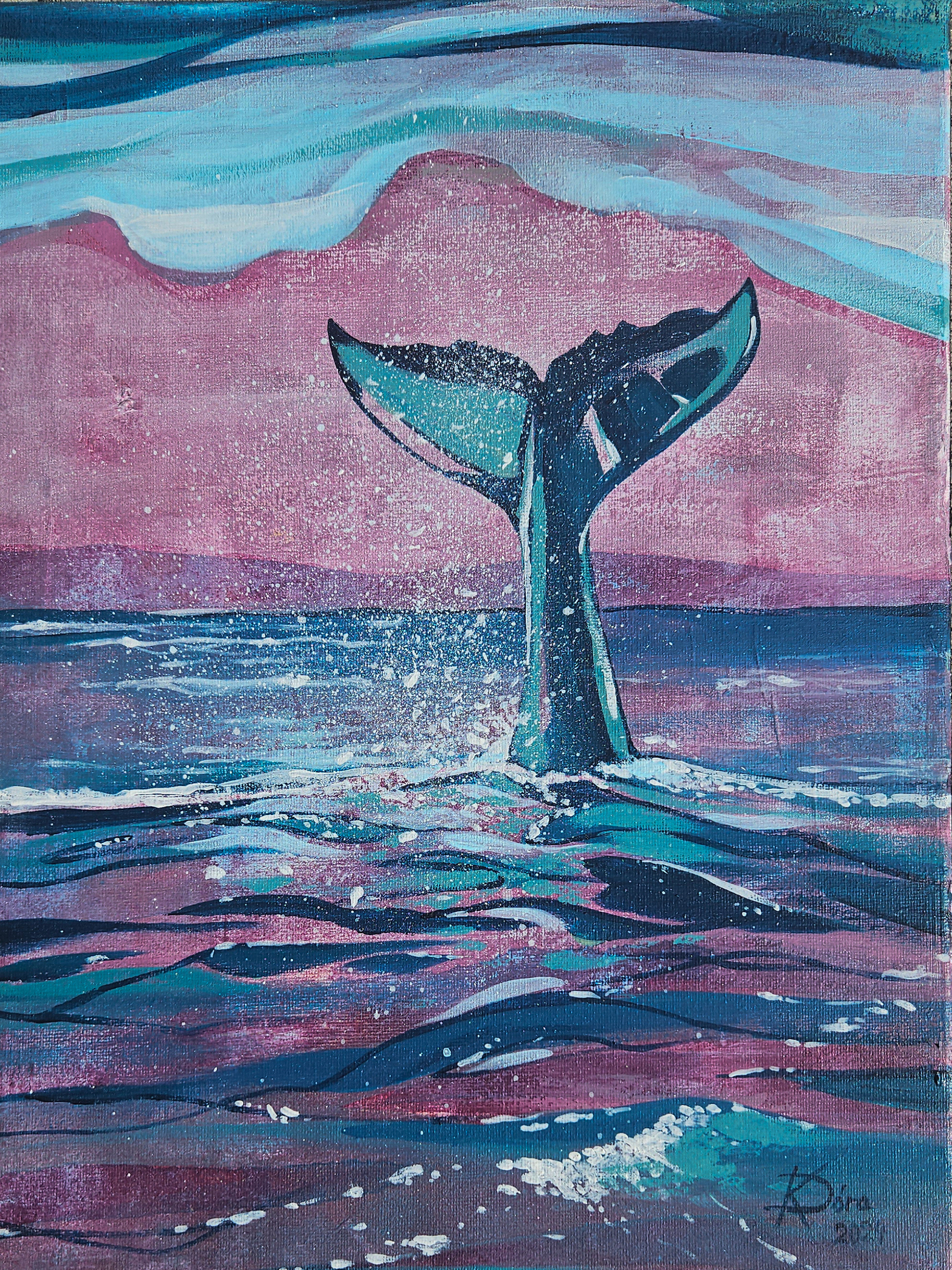 Áramaltok III. - 40x30cm, acrylic, canvas