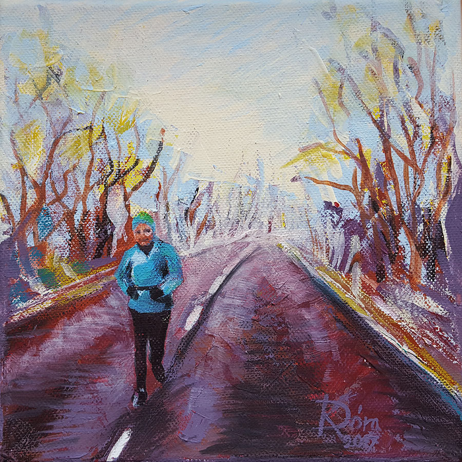 Negyven -  20x20cm, acrylic, canvas