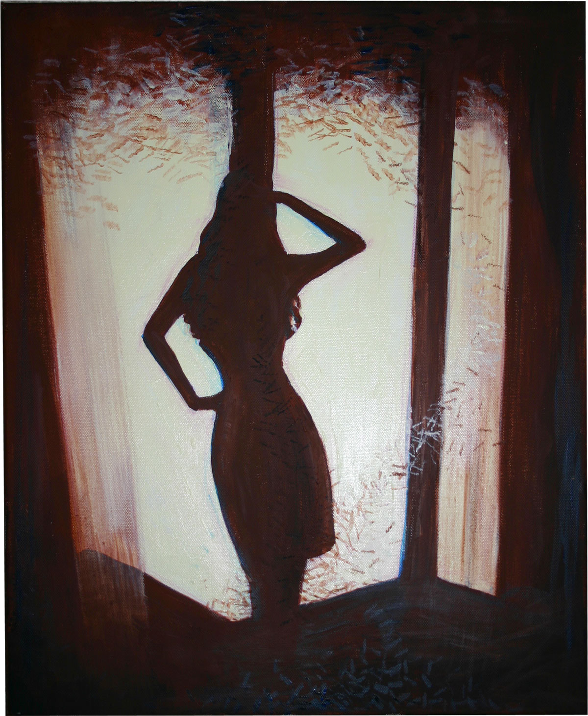 Reggeli zizzenés - 50x40 cm, canvas, acrylic