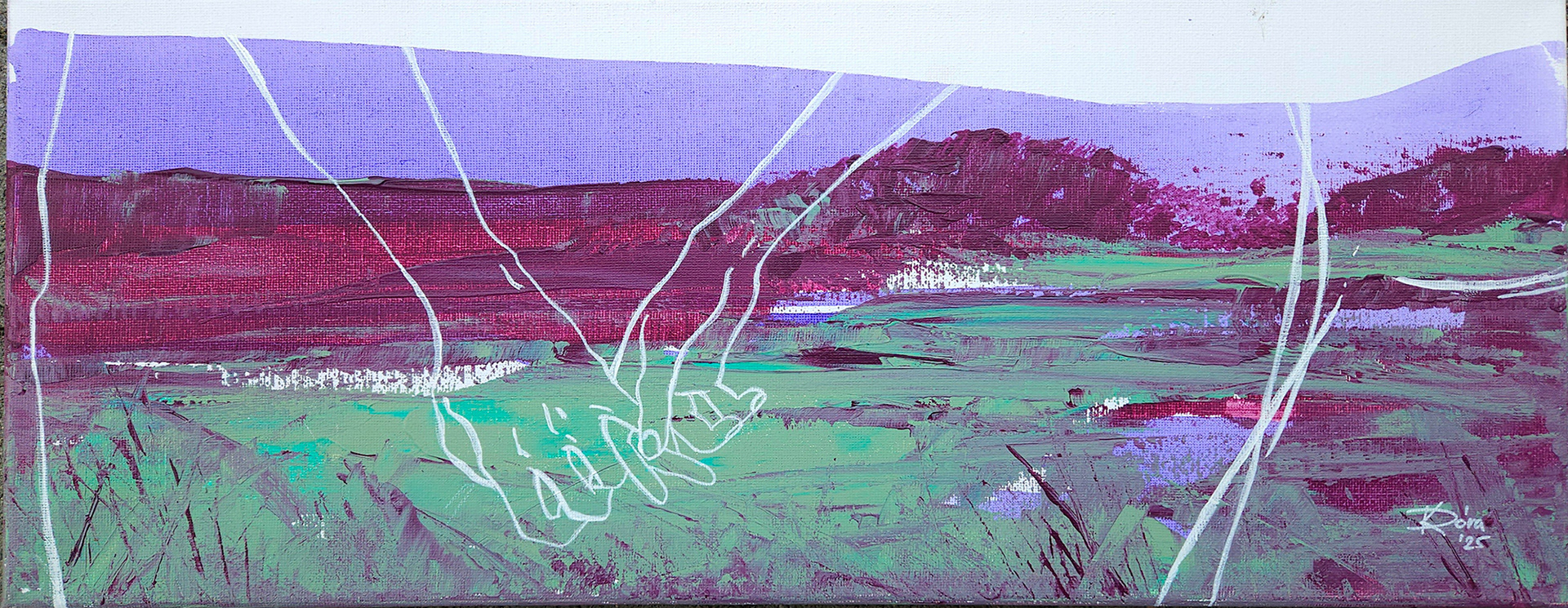 Együtt / Together - 20x50 cm, acrylic, canvas