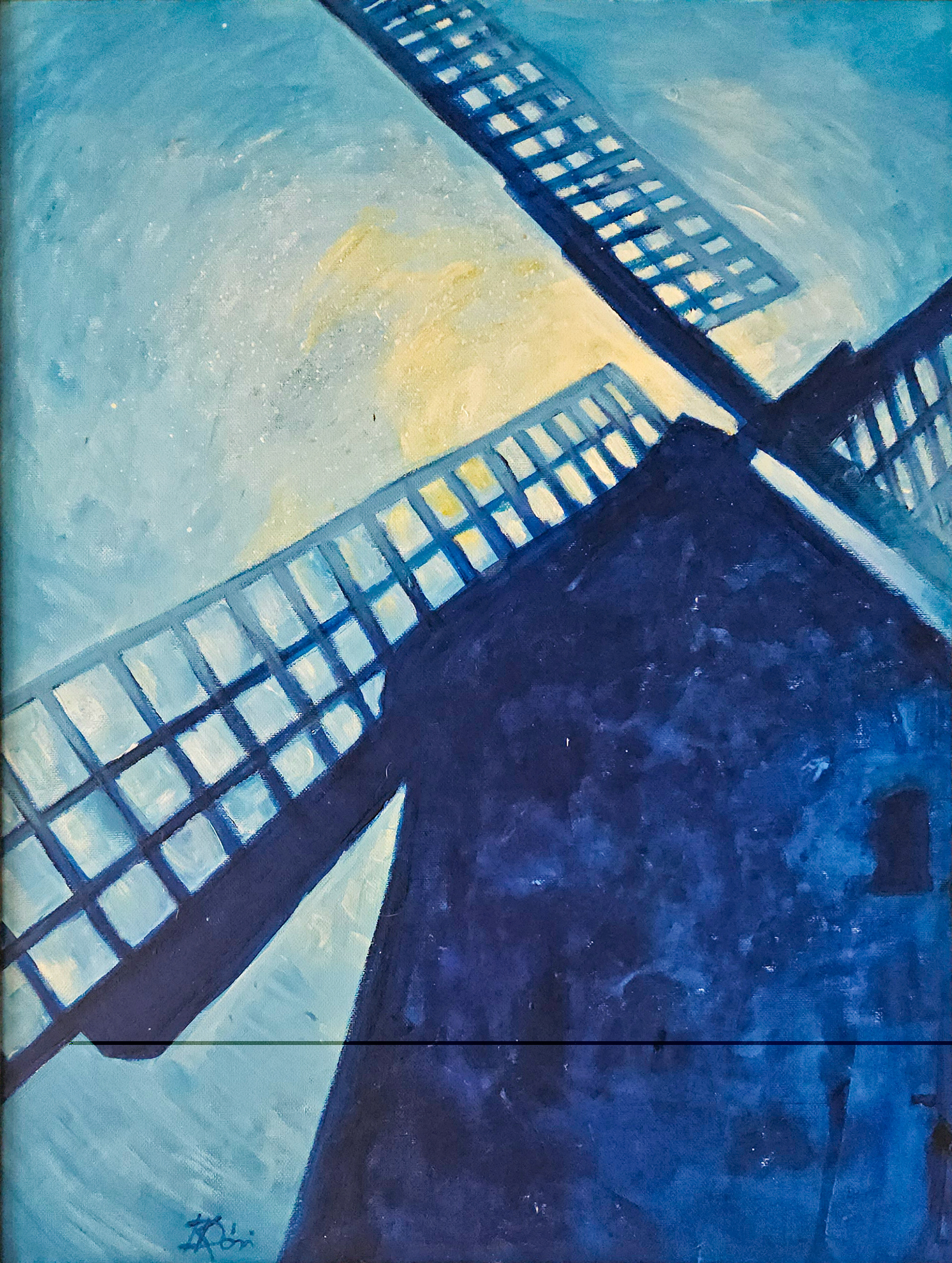 Csendes éjszaka - 60x45 cm, canvas, acrylic