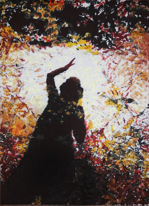 Felkavarodó - 29,5x21 cm canvas, acrylic