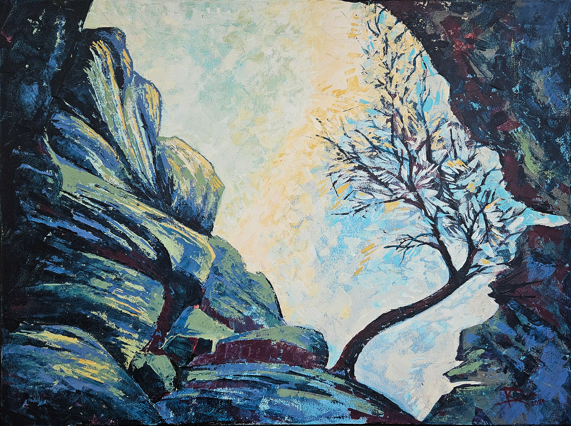 Fényjáték - 60x80cm, acrylic, canvas