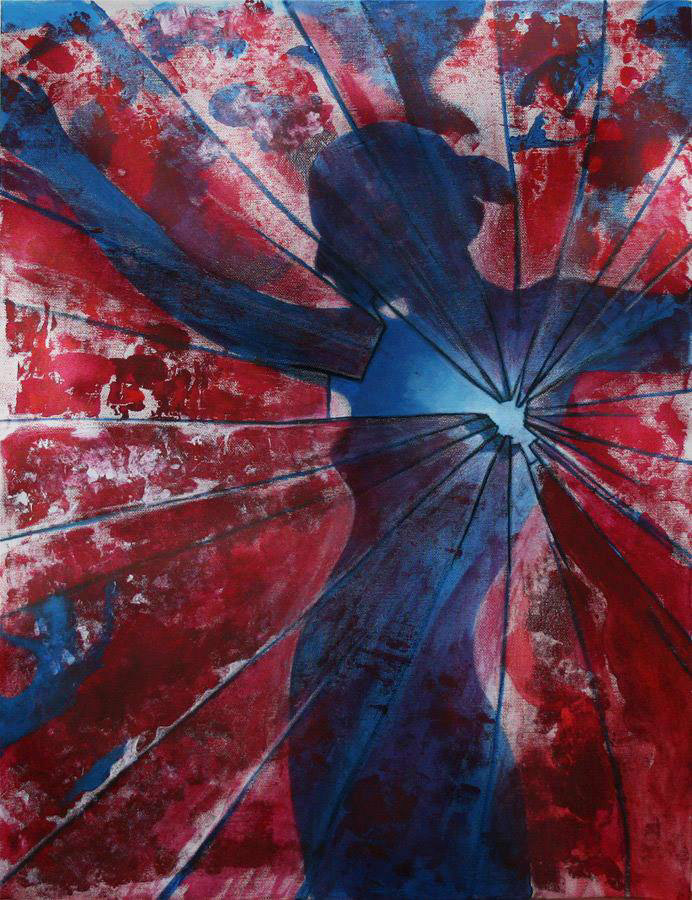 Összetörve / Broken - 60x45 cm, canvas, acrylic