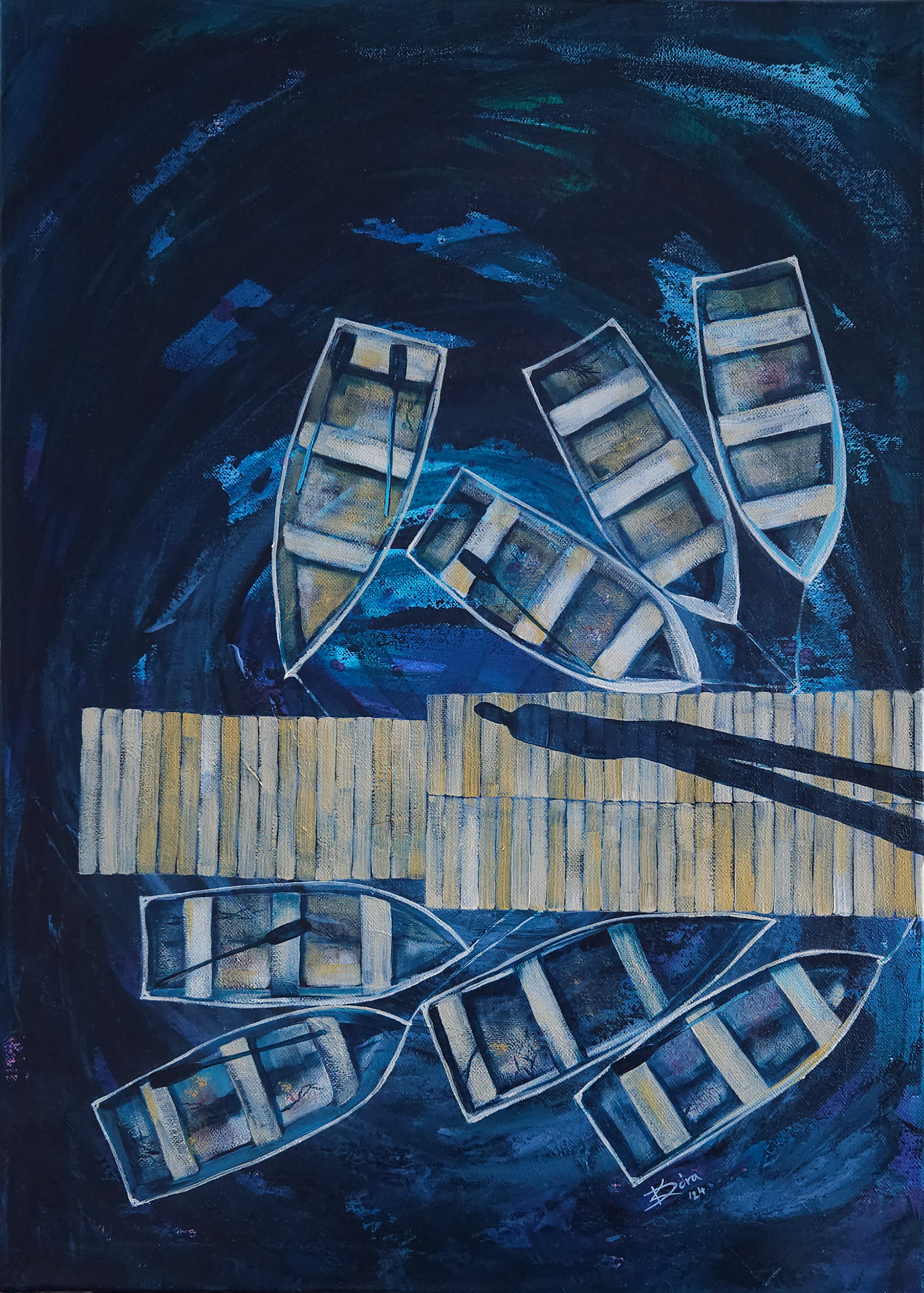 Történetek II. - 70x50cm, acrylic, canvas