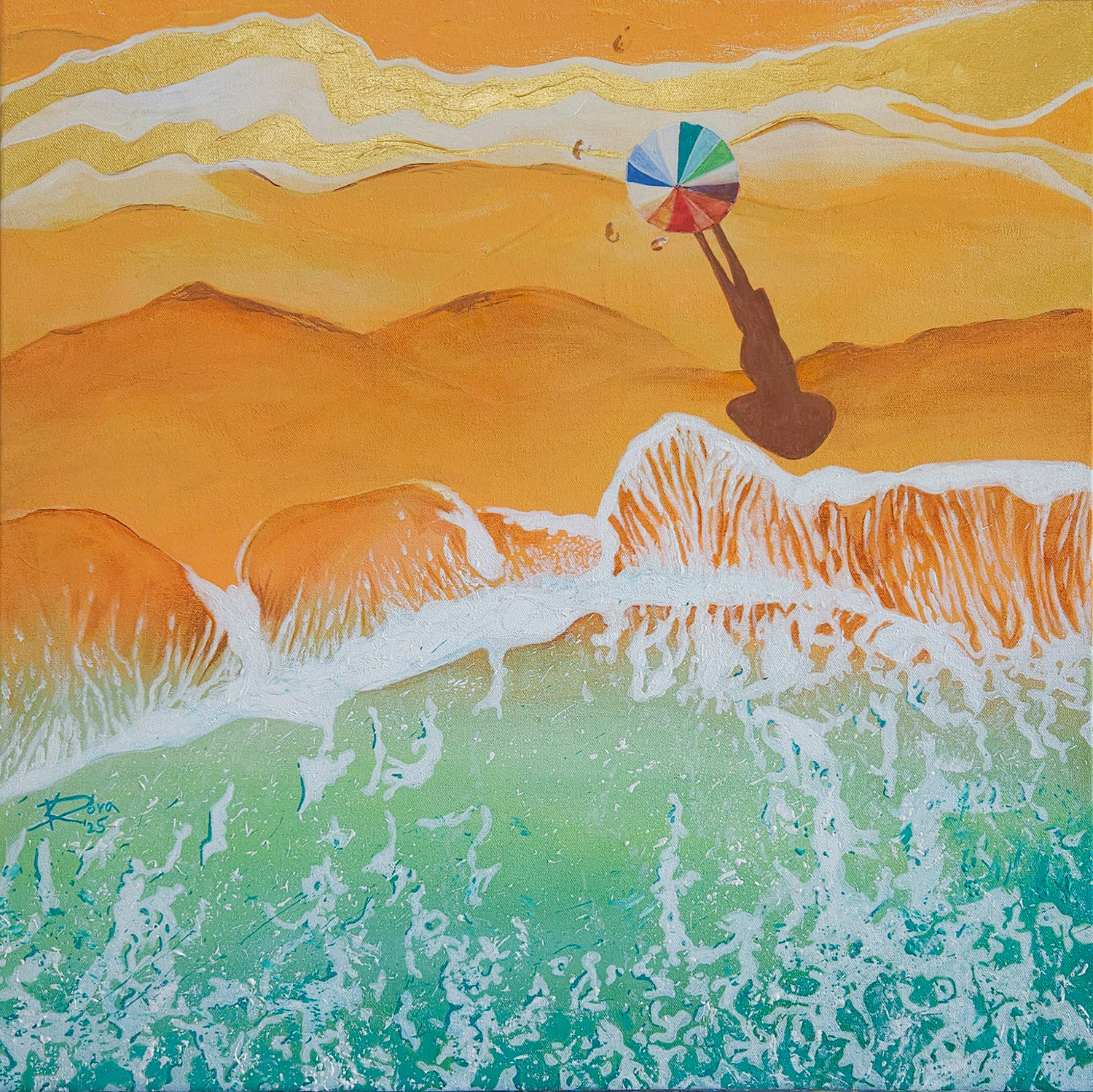 Napernyő / Sunshade - 60x60 cm, acrylic, canvas