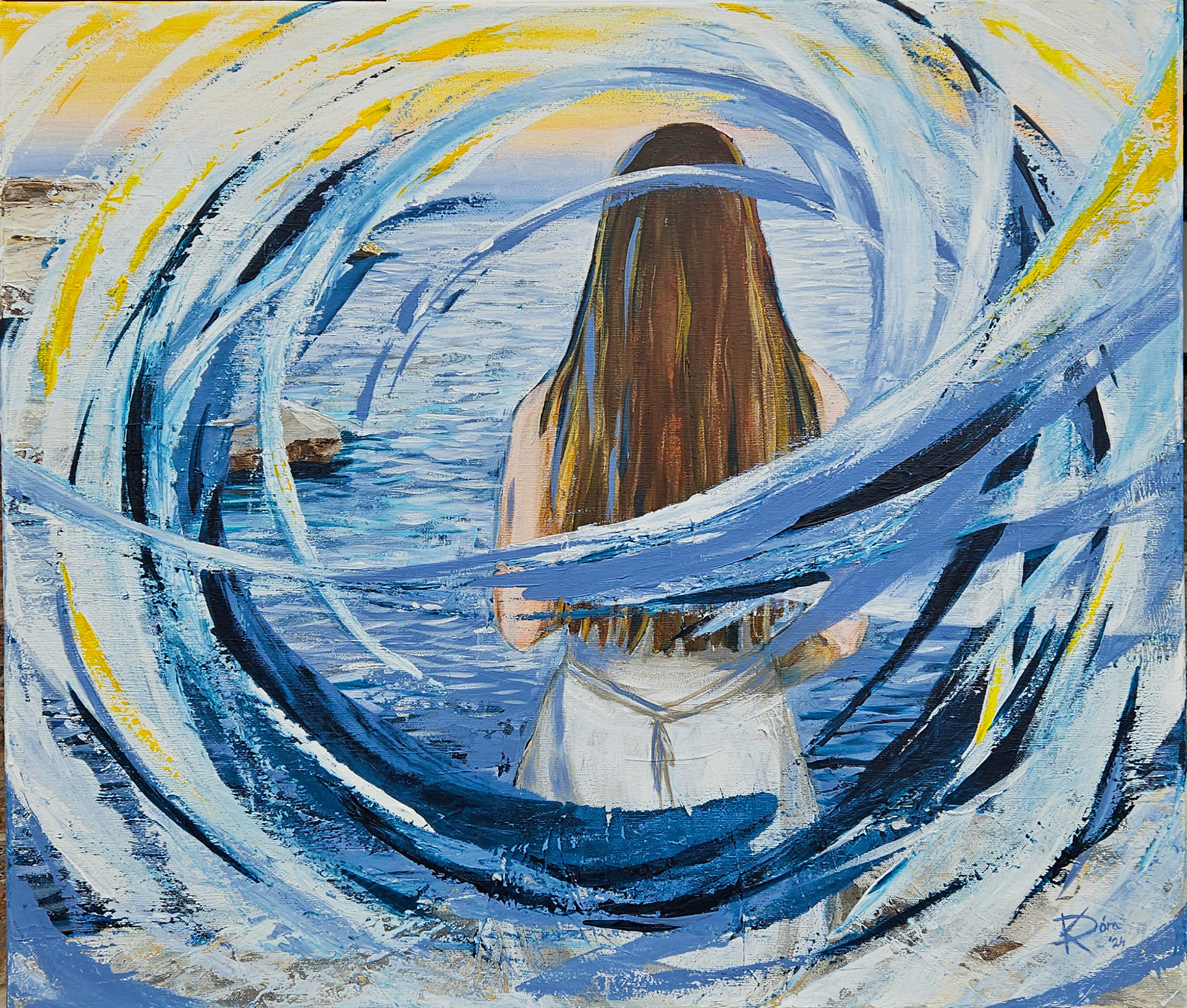 Valahol máshol - 60x70cm, acrylic, canvas