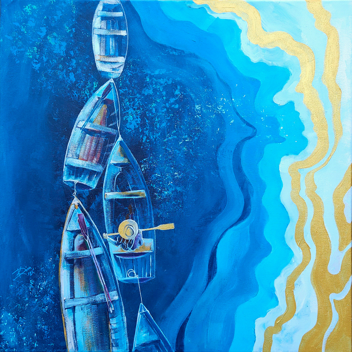 Lehetőség / Opportunity - 60x60 cm, acrylic, canvas