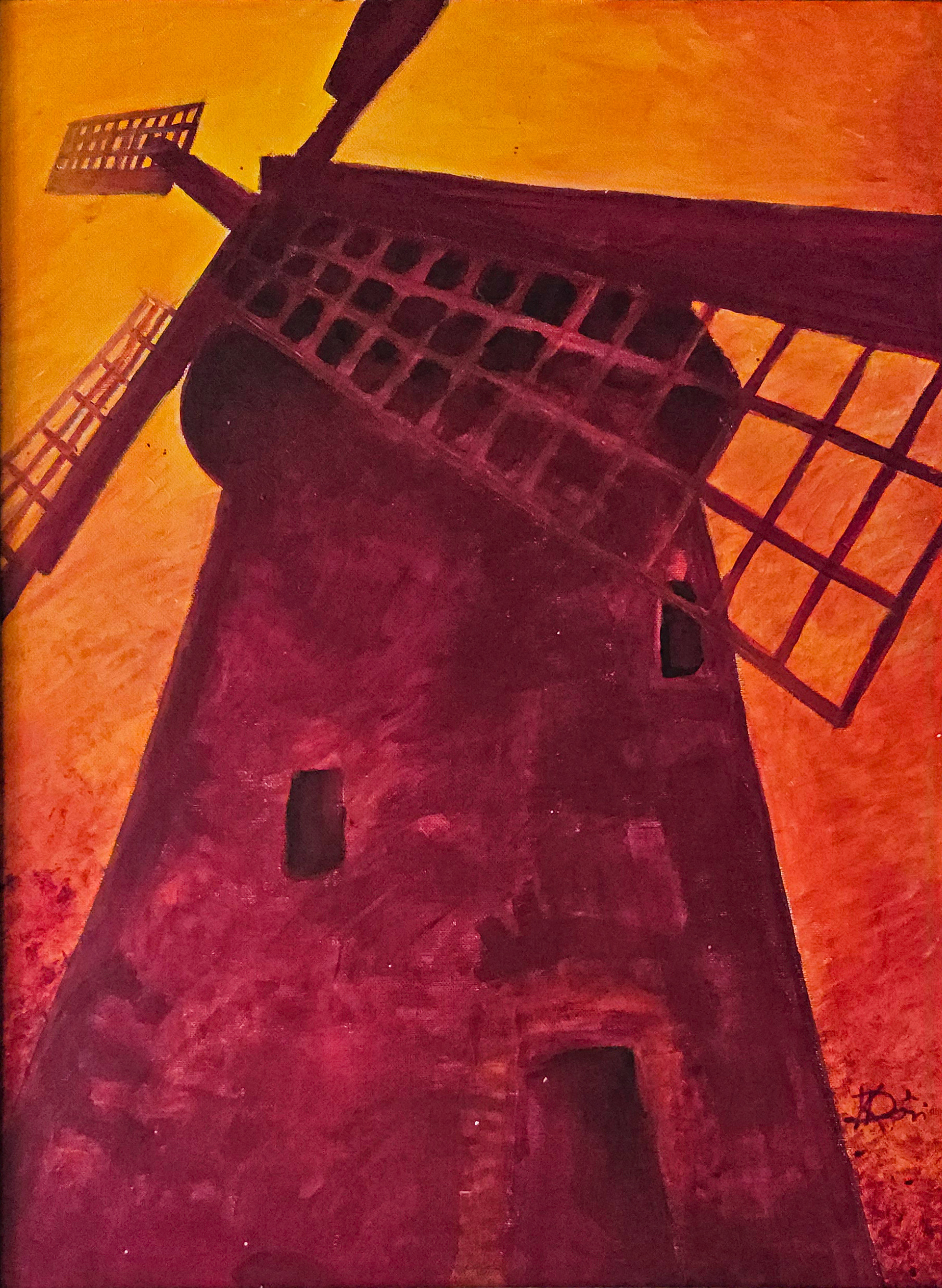 Hajnali izzás - 60x45 cm, canvas, acrylic