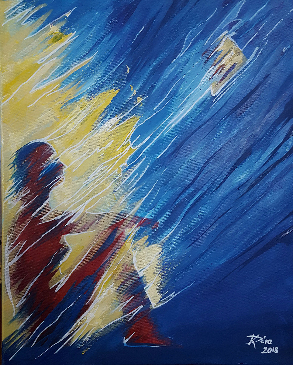 Engedd (el)! / Let It (Go)! - 50x40 cm, Canvas, acrylic