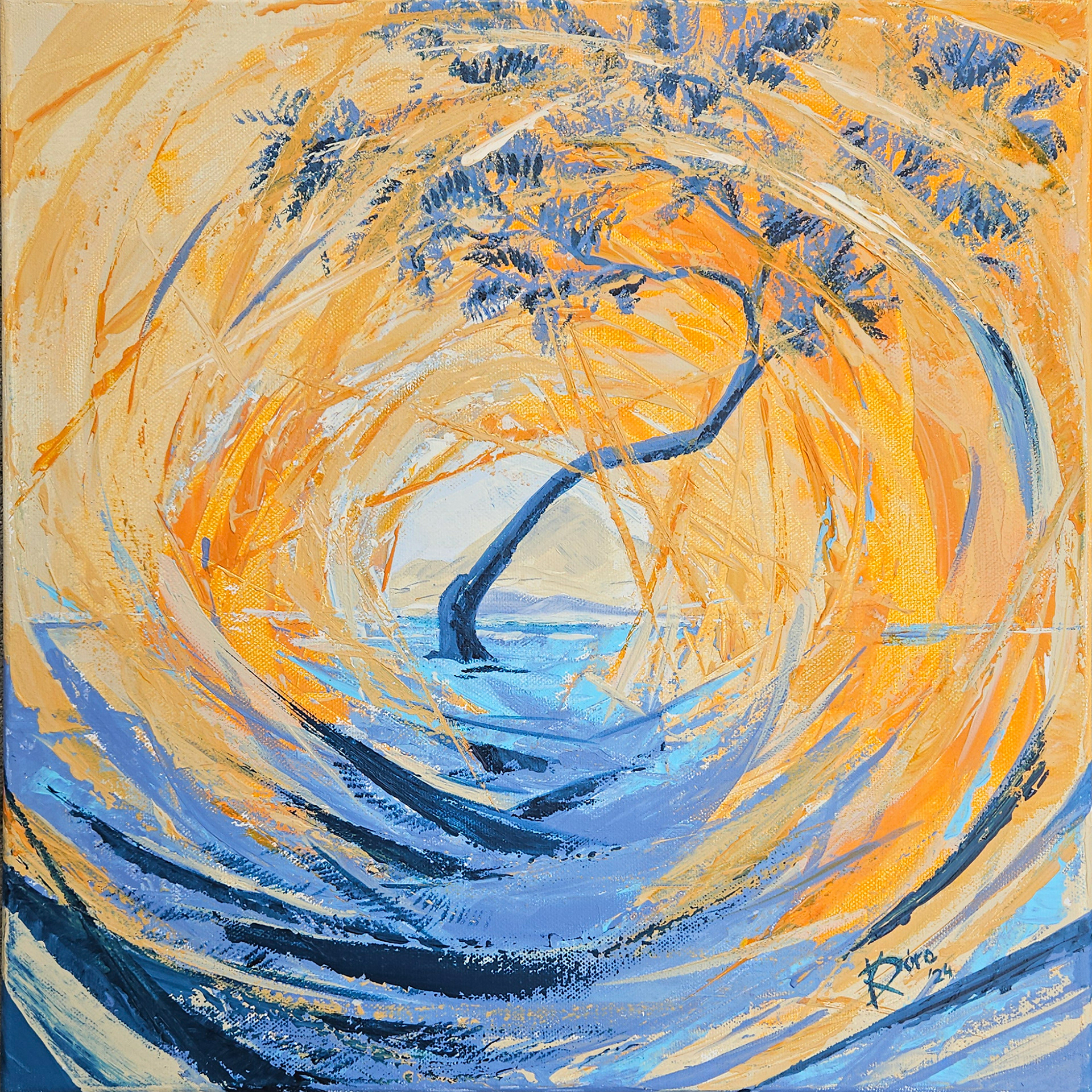 Átjáró - 40x40cm, acrylic, canvas