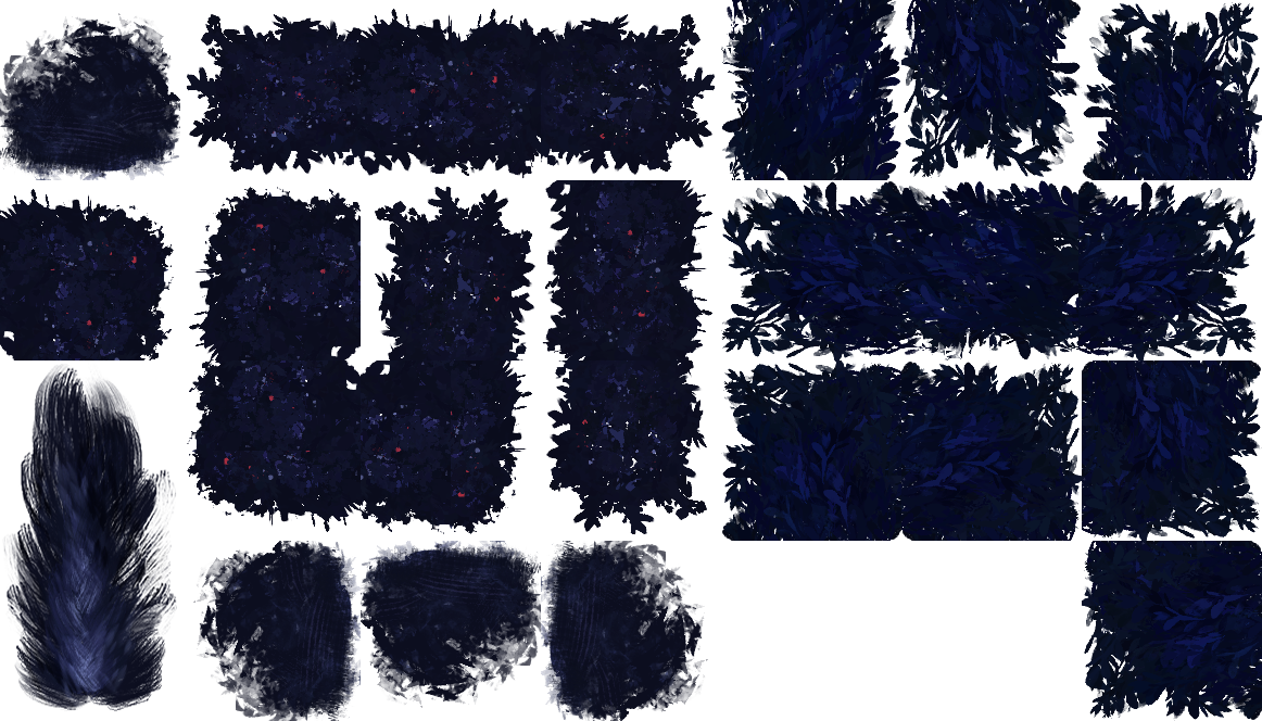 bushes and trees