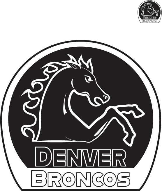 Denver Bronco logo depicting a Bronco horse
