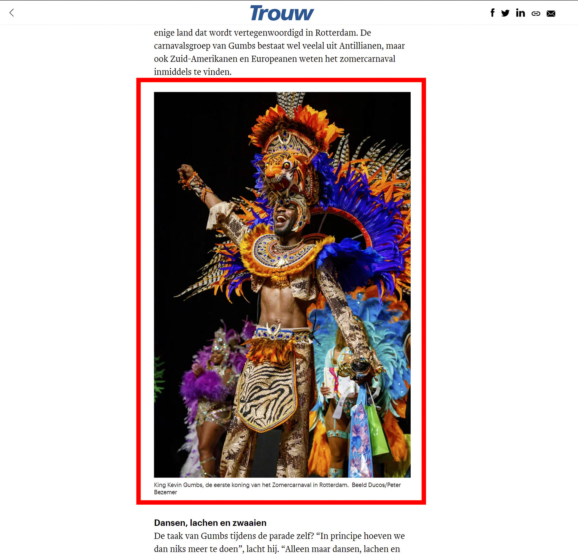 2022-07-29 - Trouw.nl - Royalty Election Zomercarnaval Rotterdam 2022