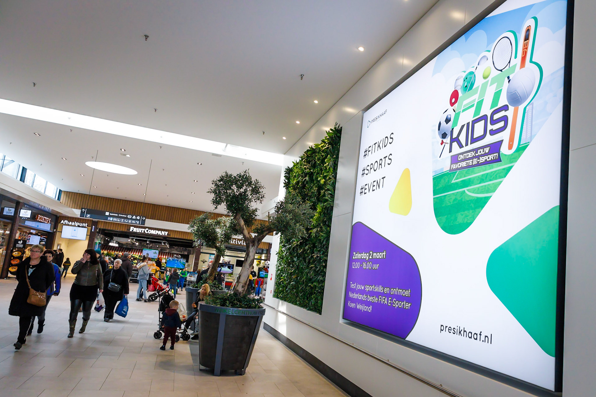 Fit Kids in winkelcentrum Presikhaaf te Arnhem.