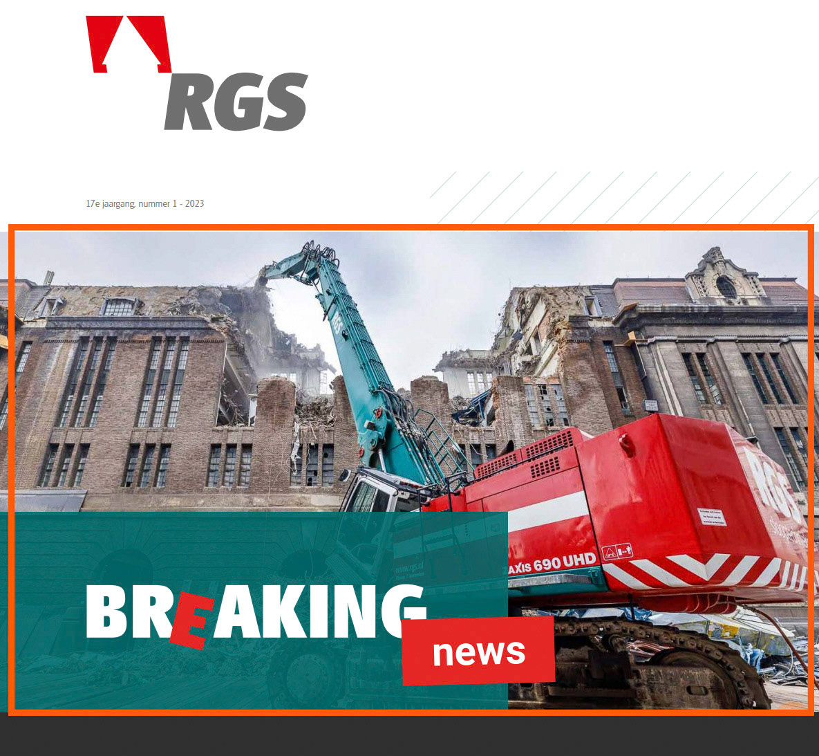 2022-12-23 - Nieuwsbrief RGS 01-2023 - Sloop Postkantoor Rotterdam 2021