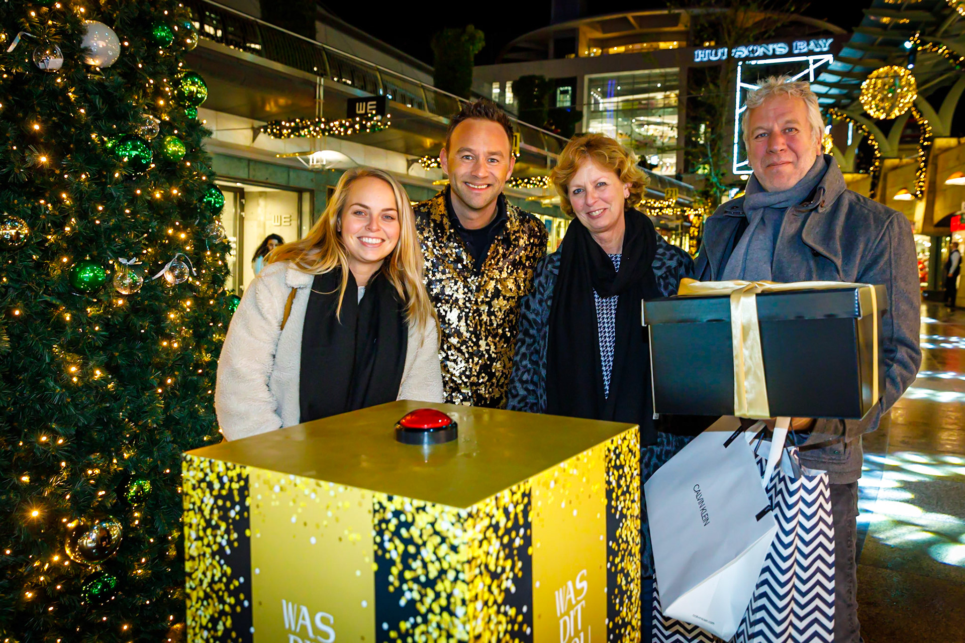 The Christmas Button in de Koopgoot Rotterdam.
