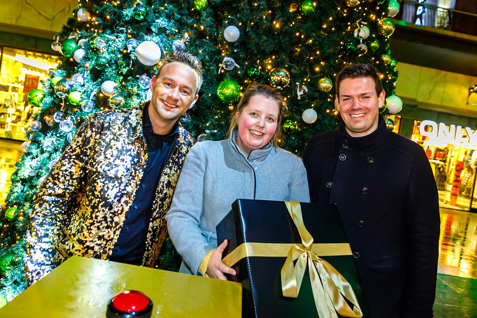 The Christmas Button in de Koopgoot Rotterdam.