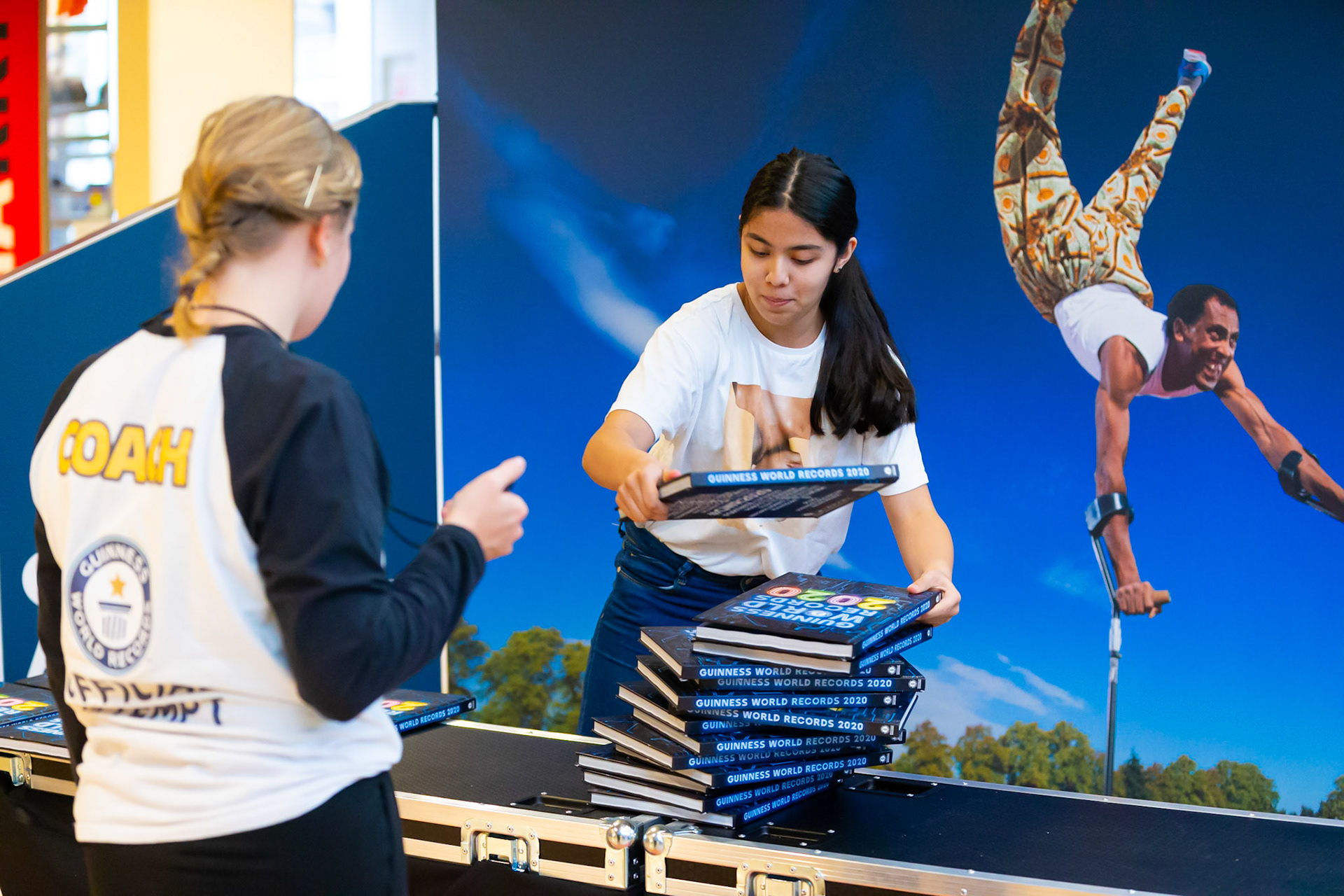 Guinness World Records Live in winkelcentrum Kronenburg te Arnhem.