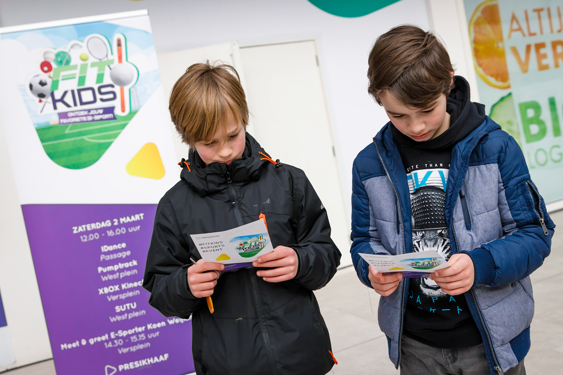 Fit Kids in winkelcentrum Presikhaaf te Arnhem.