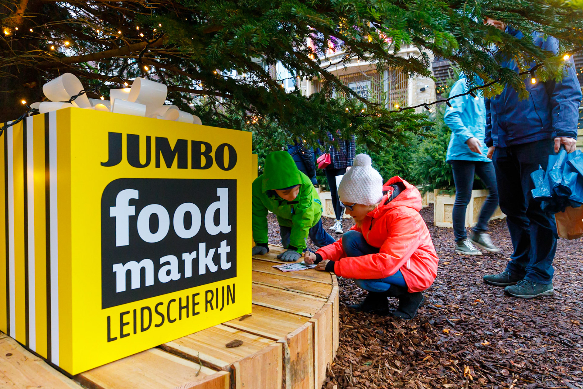 Het Kerstbomen Doolhof in Leidsche Rijn Centrum te Utrecht.
