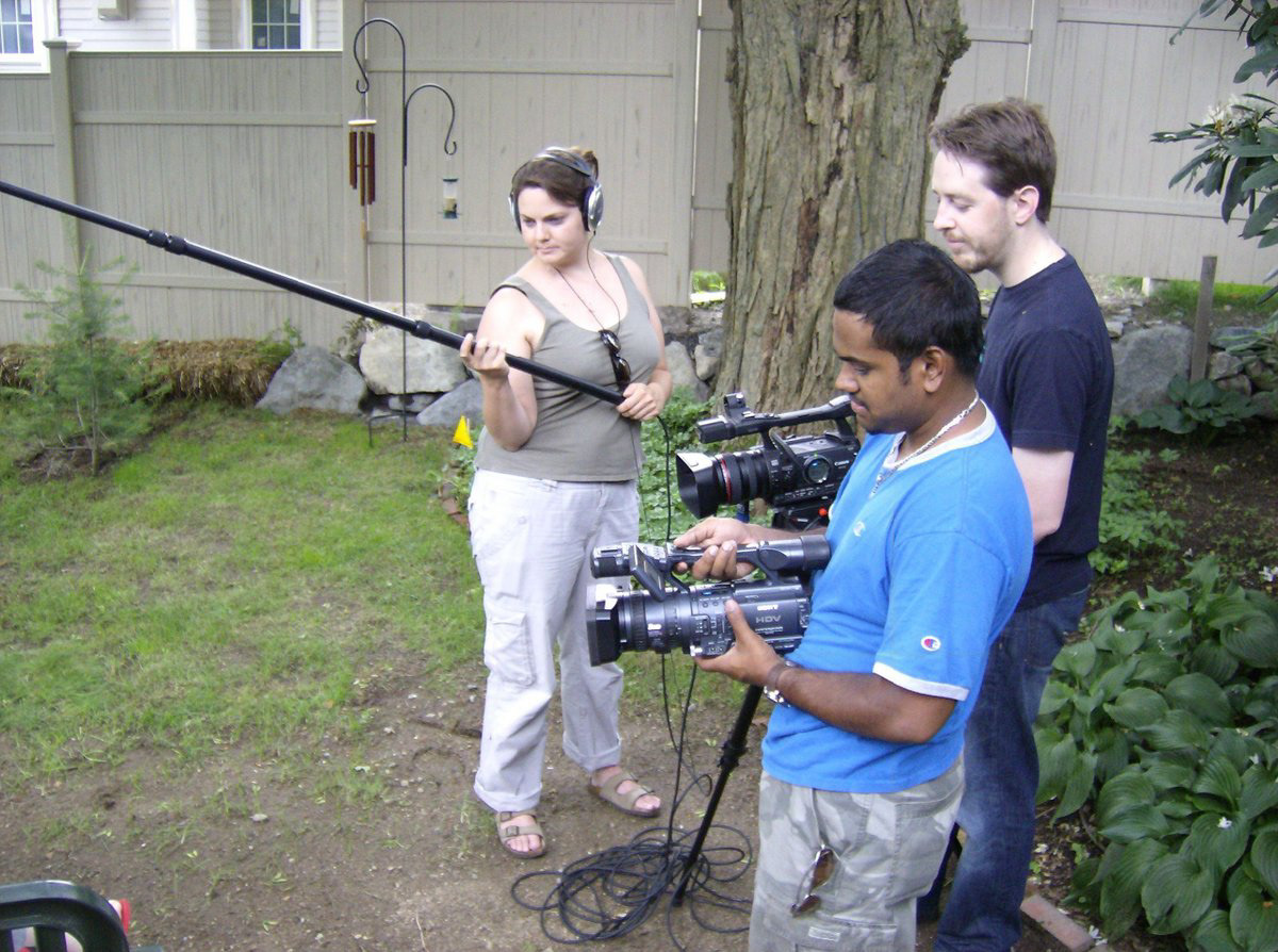On set of the Joneses, 2008