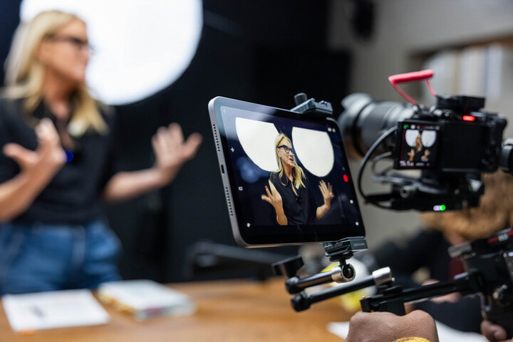 Filming with Mel Robbins in Boston