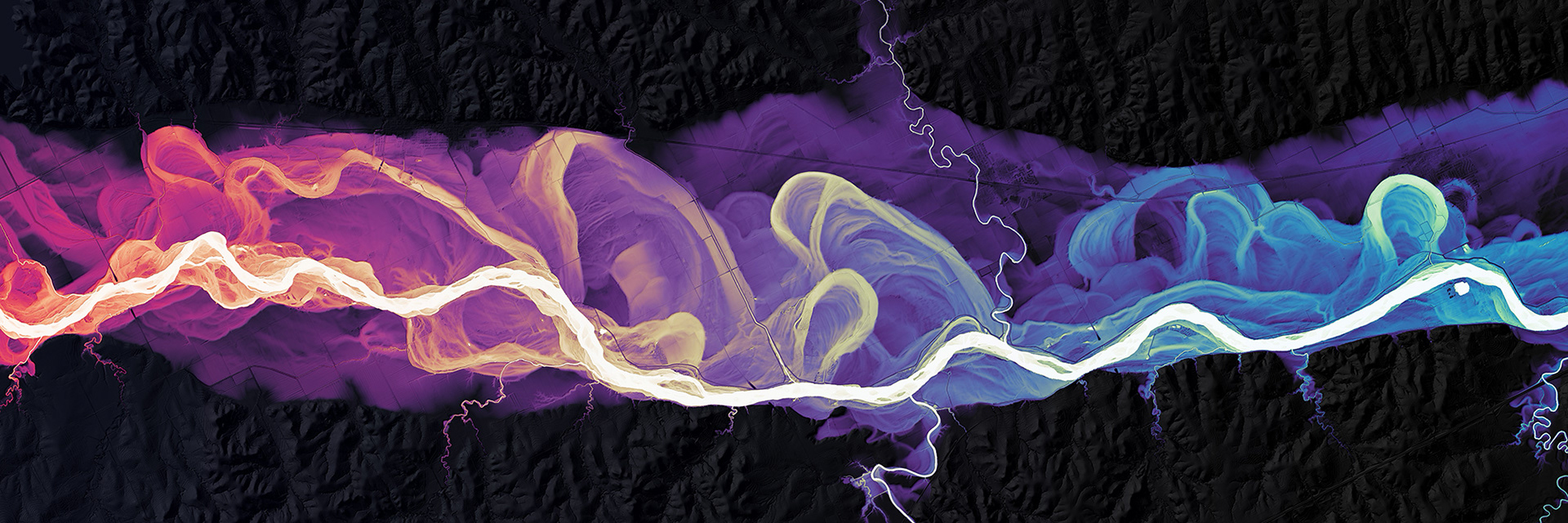 146 Kansas River Incandescence 21600 x 7200 pixels