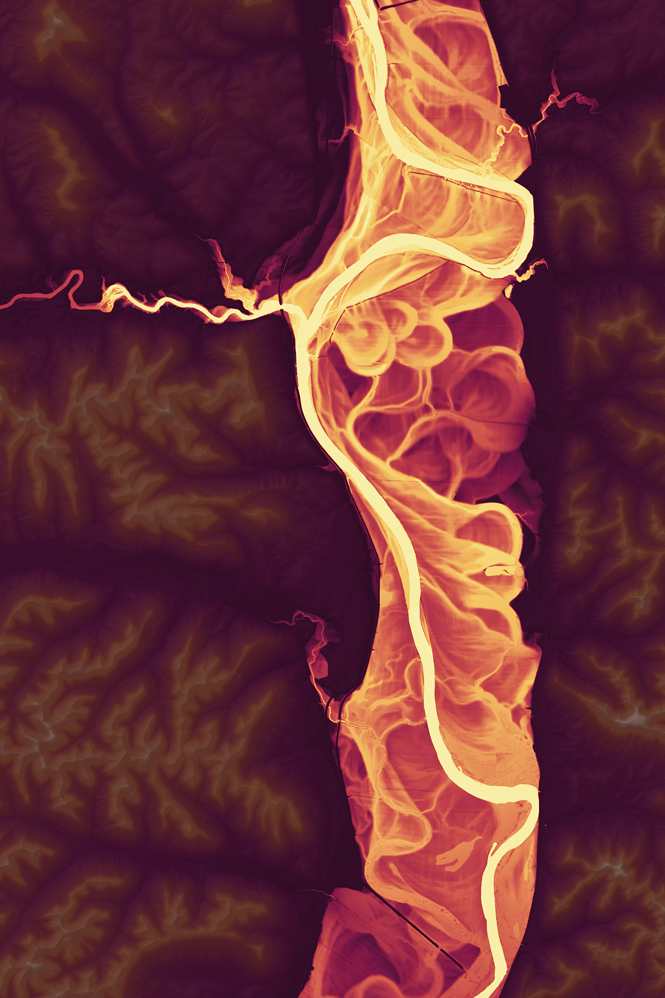 179 Scioto River Silent Flow 14400 x 21600 pixels