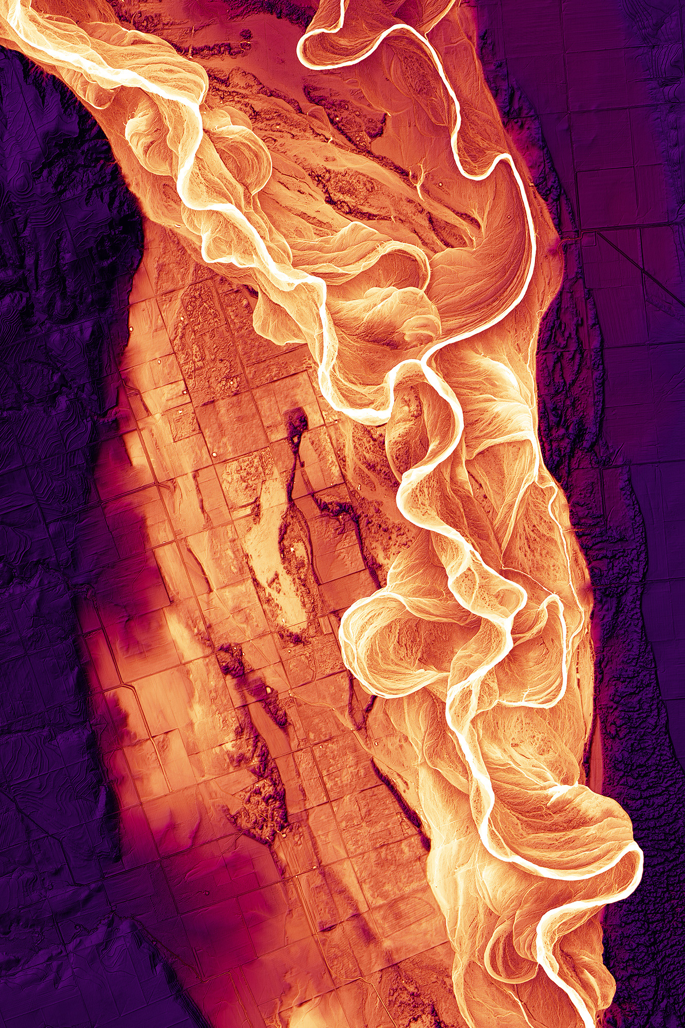 172 Red River Forks Etching 14400 x 21600 pixels