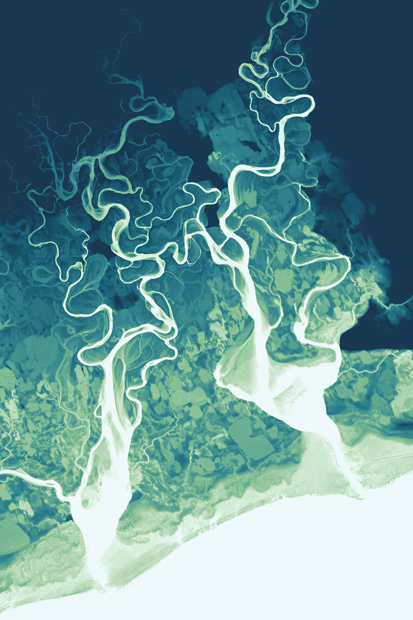 095 Rivers of Chaunskaya Bay 12000 x 18000 pixels