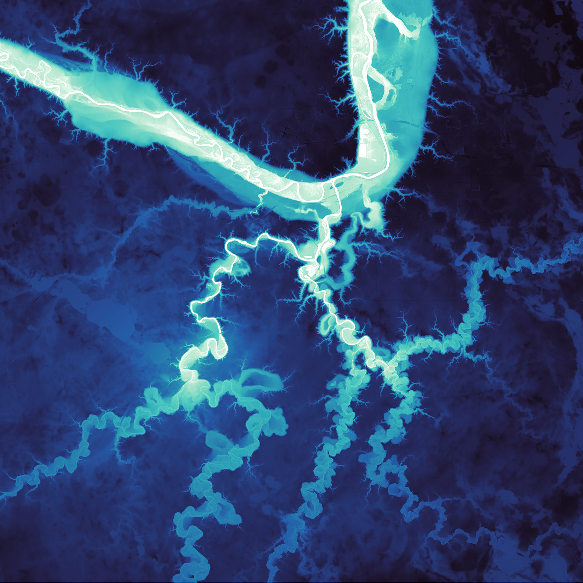 186 Minnesota River Blue Earth Confluence, Minnesota, USA, 21600 x 21600 pixels