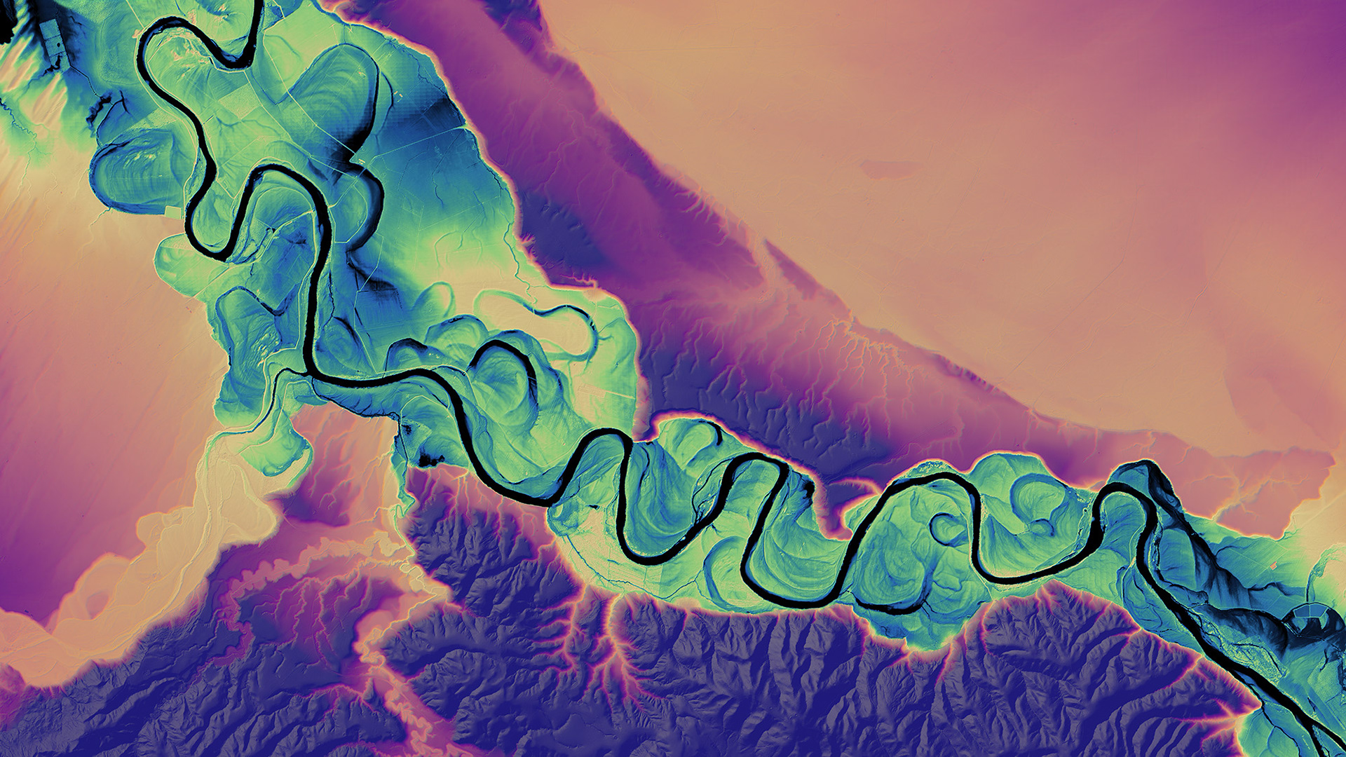 009 Ruamahanga River Neon 9600 x 5400 pixels