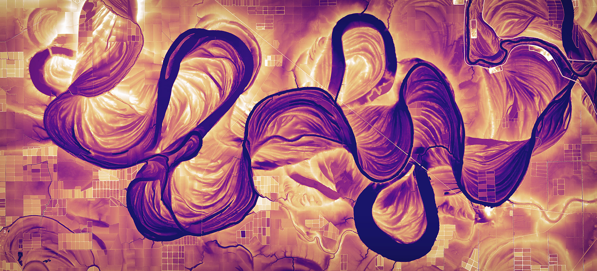 032 Mississippi Delta Meander Scars 18000 x 8192 pixels