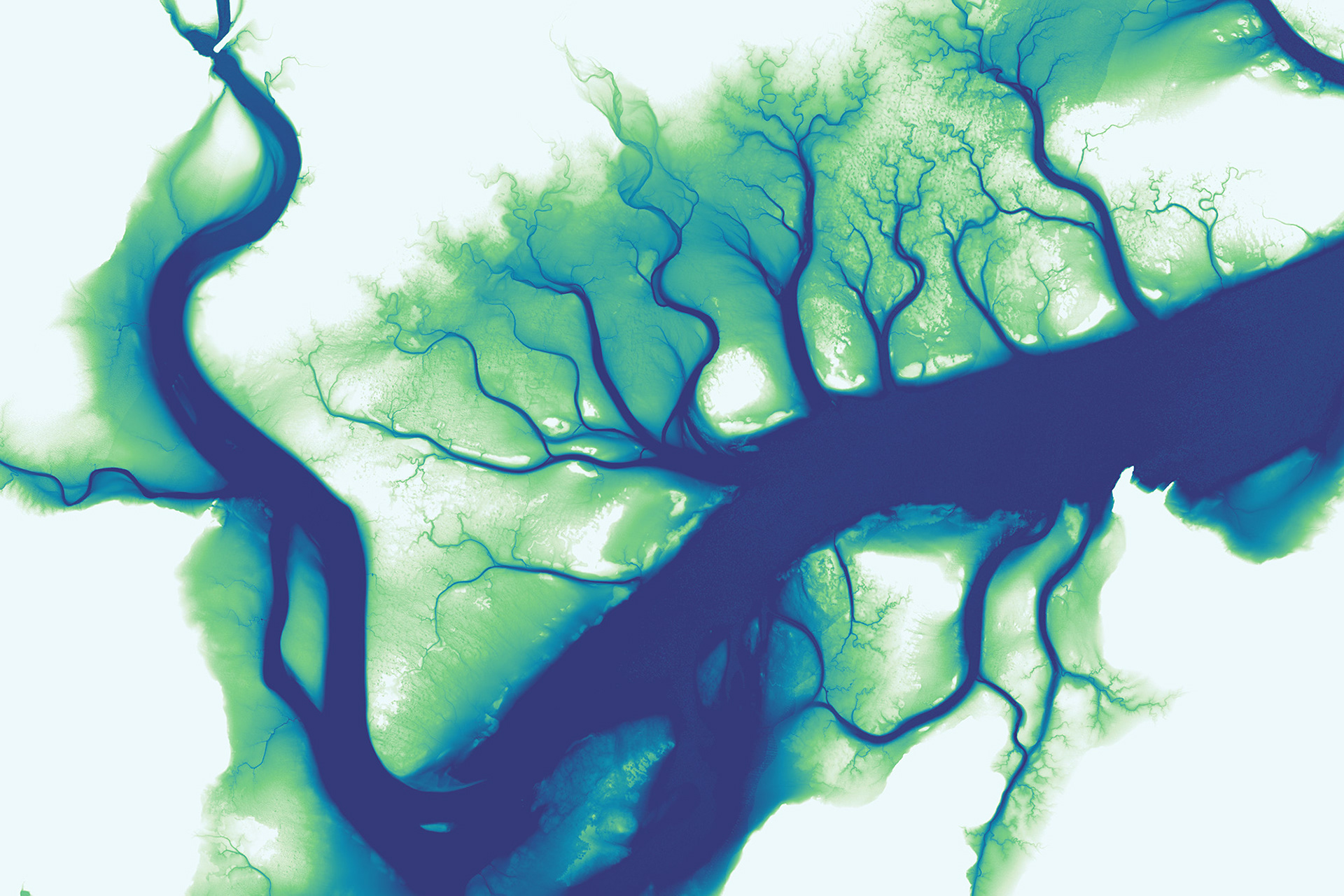 064 Whanganui Inlet Tidal Channels 18000 x 12000 pixels