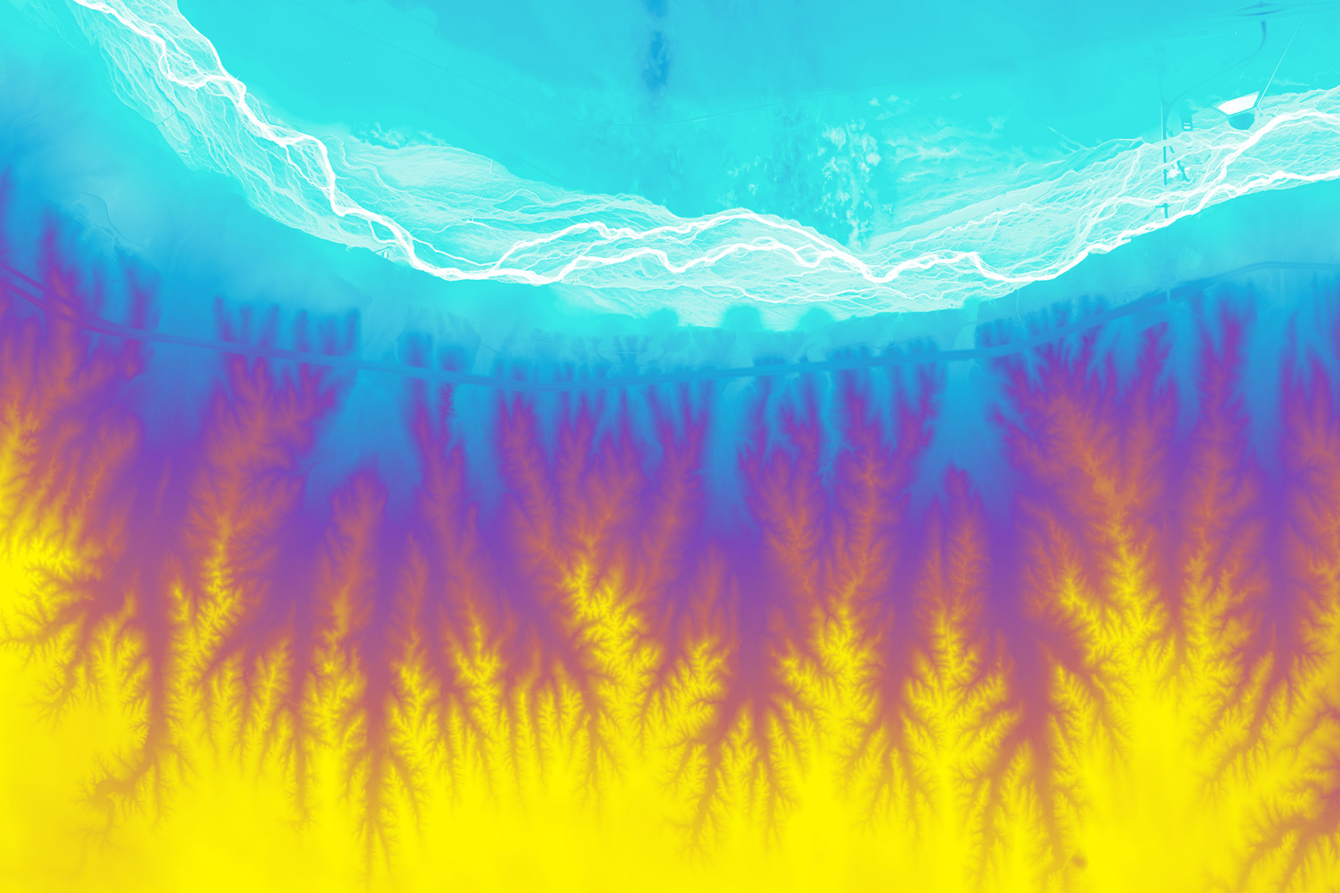 199 South Platte River Neon, Colorado, USA, 21600 x 14400 pixels