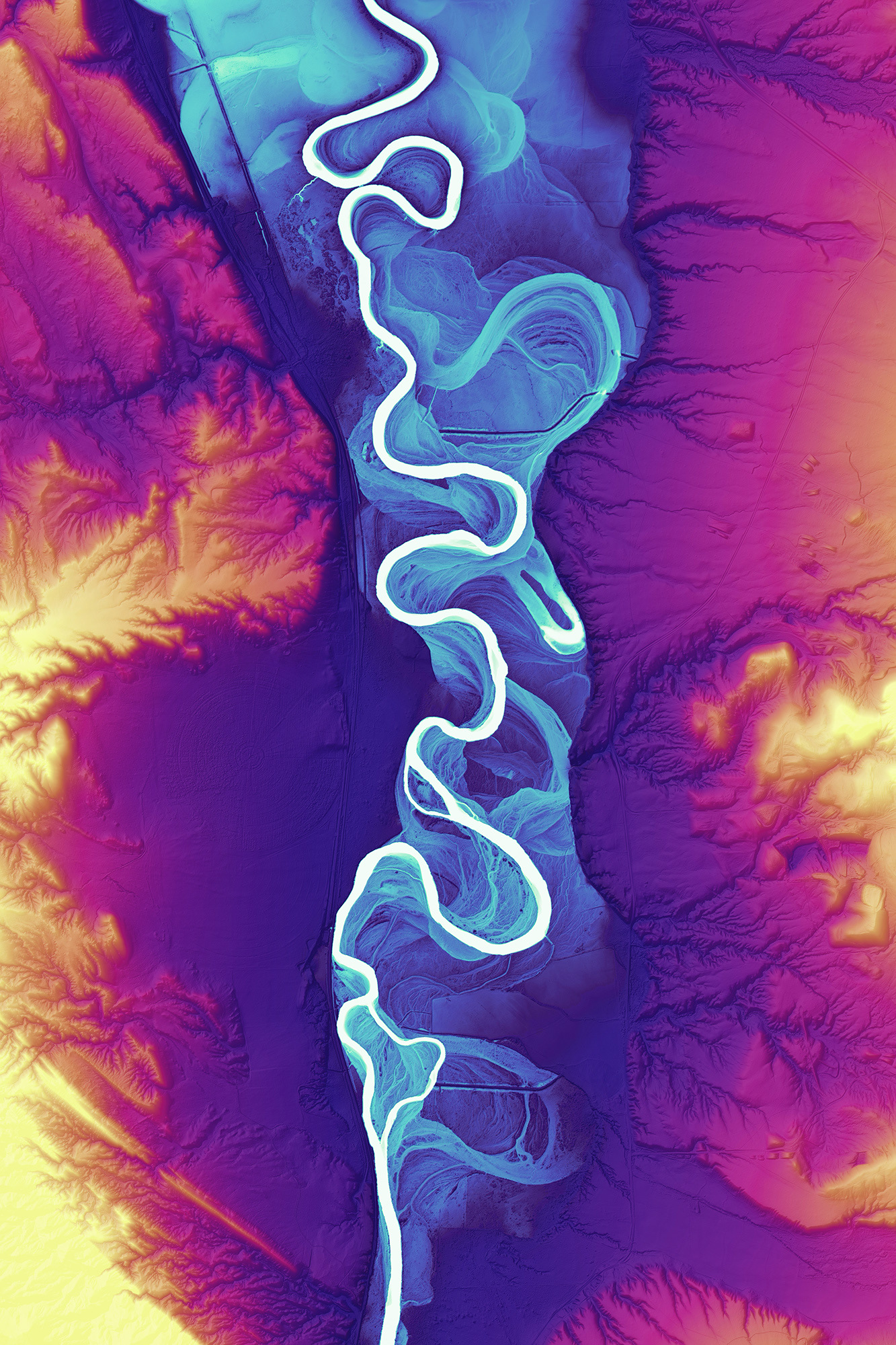 187 Bighorn River Daybreak, Wyoming USA, 14400 x 21600 pixels