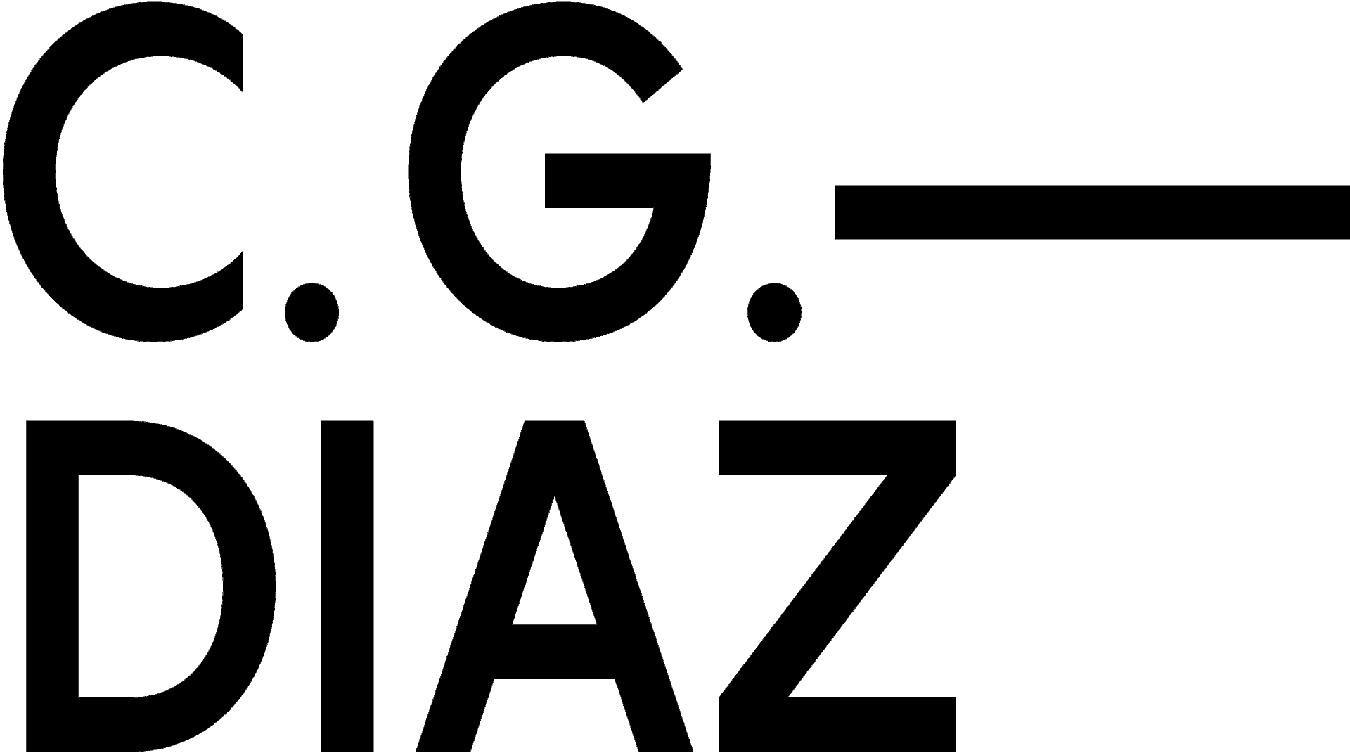 Entwicklung Künstler-Logo und visuelle Identität für C.G. Díaz – Branding für den Kulturbereich durch AGS | Art & Graphic—Studio.