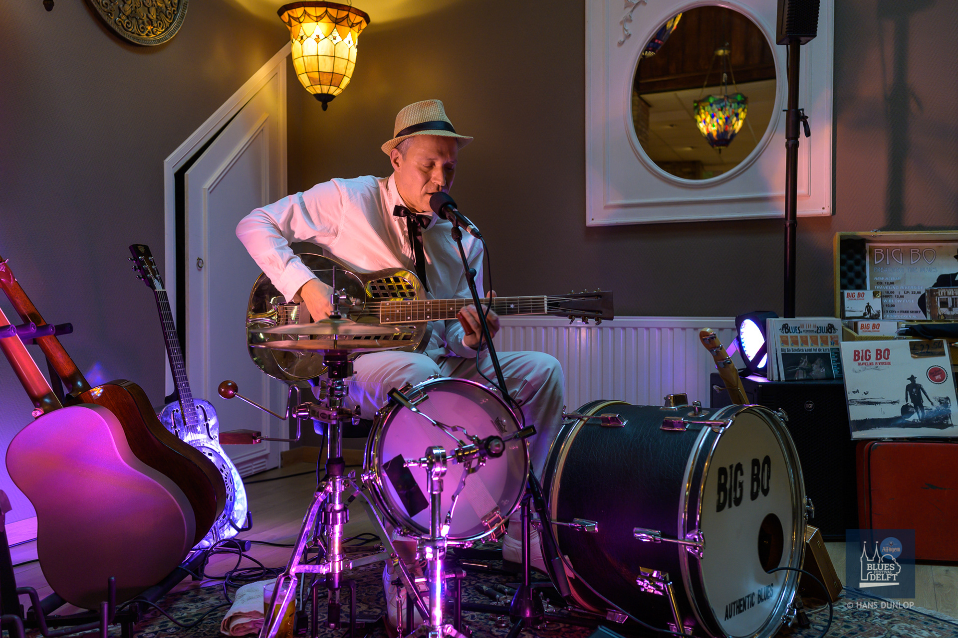 Big Bo in hotel Straatje van Vermeer