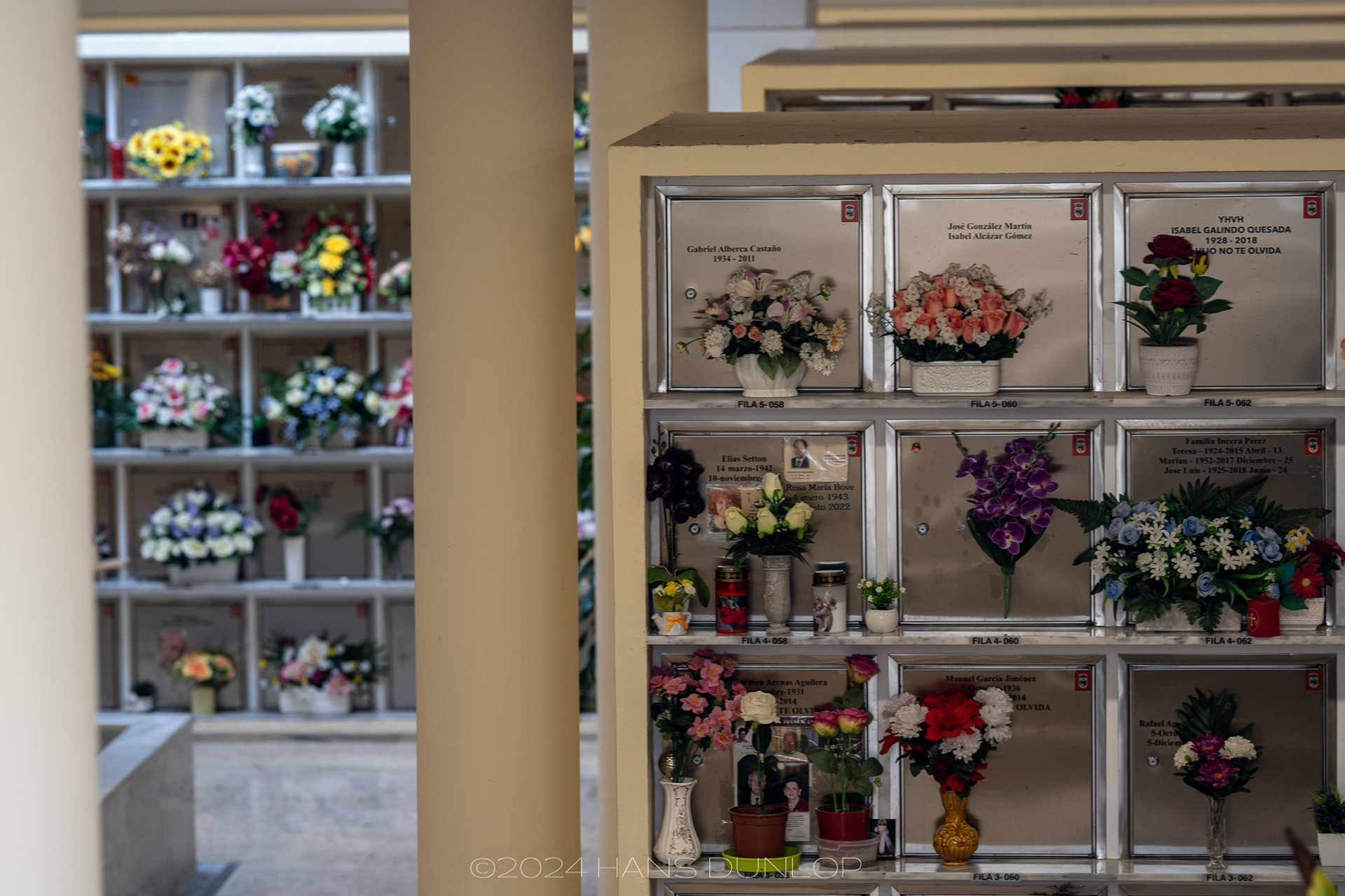 Urnen kerkhof onder de grond in Torremolinos