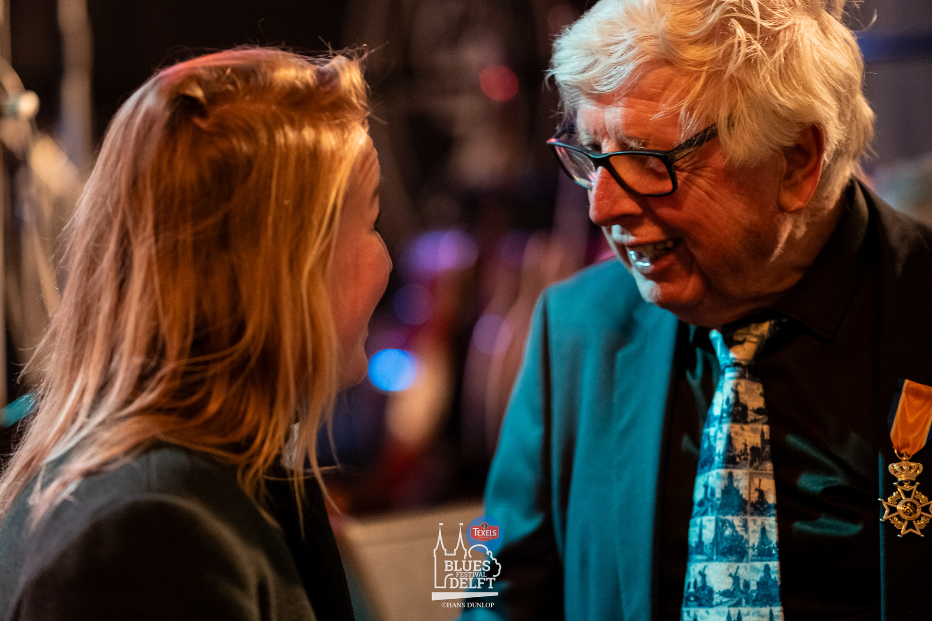 Opening van het Texels Blues Festival  in de tent bij De Oude Jan