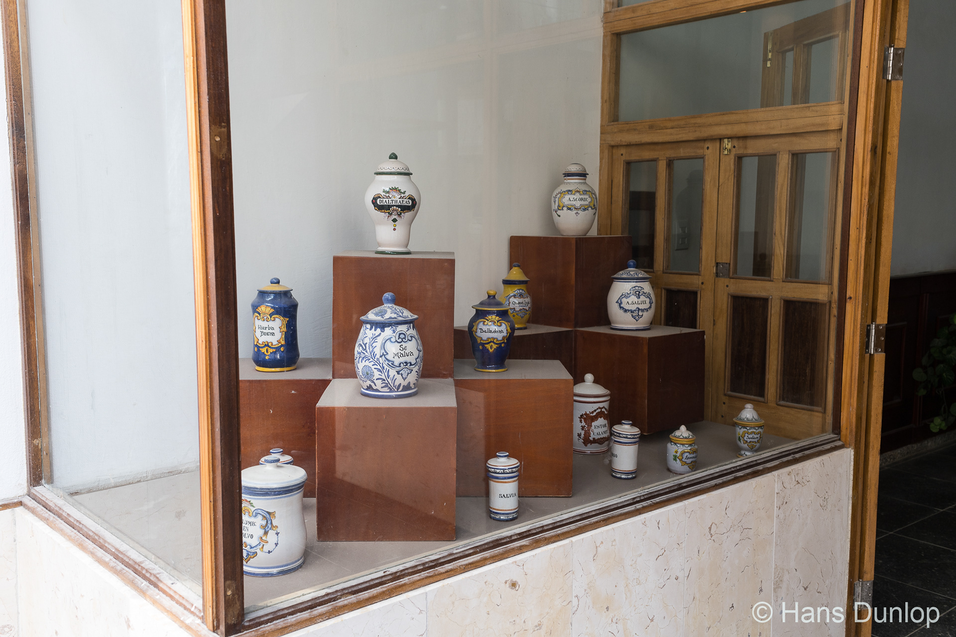 Shopwindow of a pharmacy