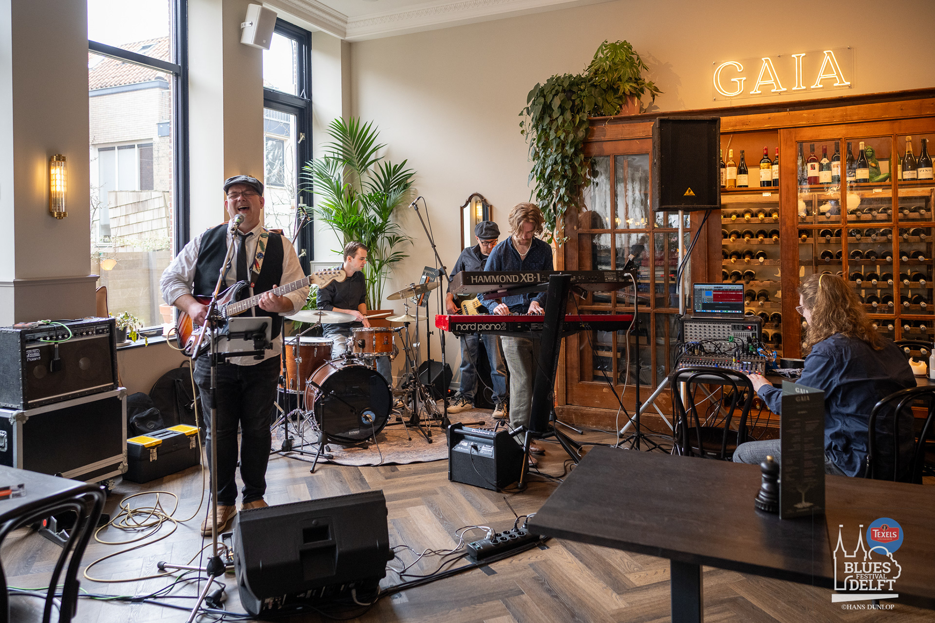 dB Bluesband in restaurant Gaia