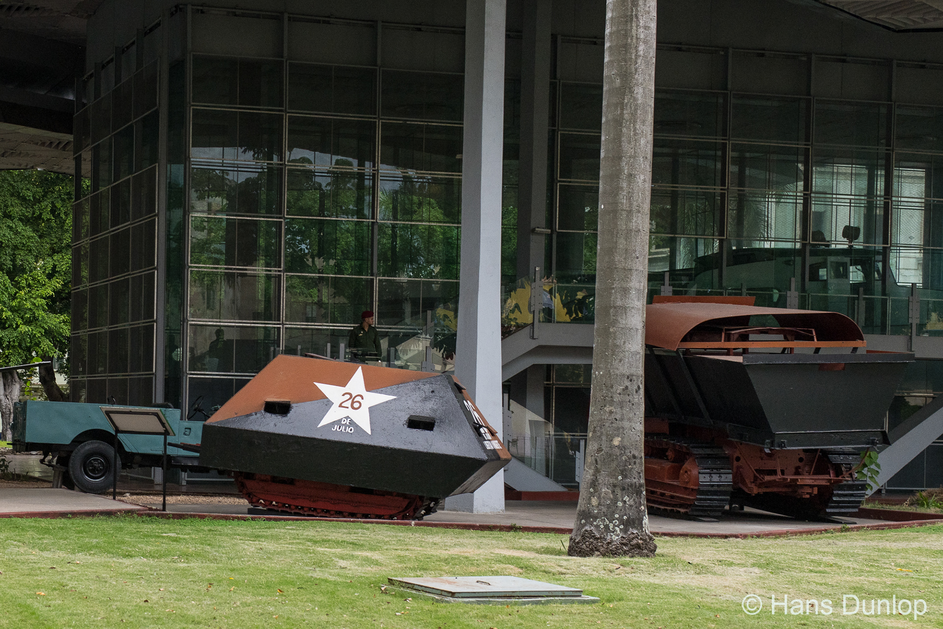 Museo de la Revolucion: the Granma in the background