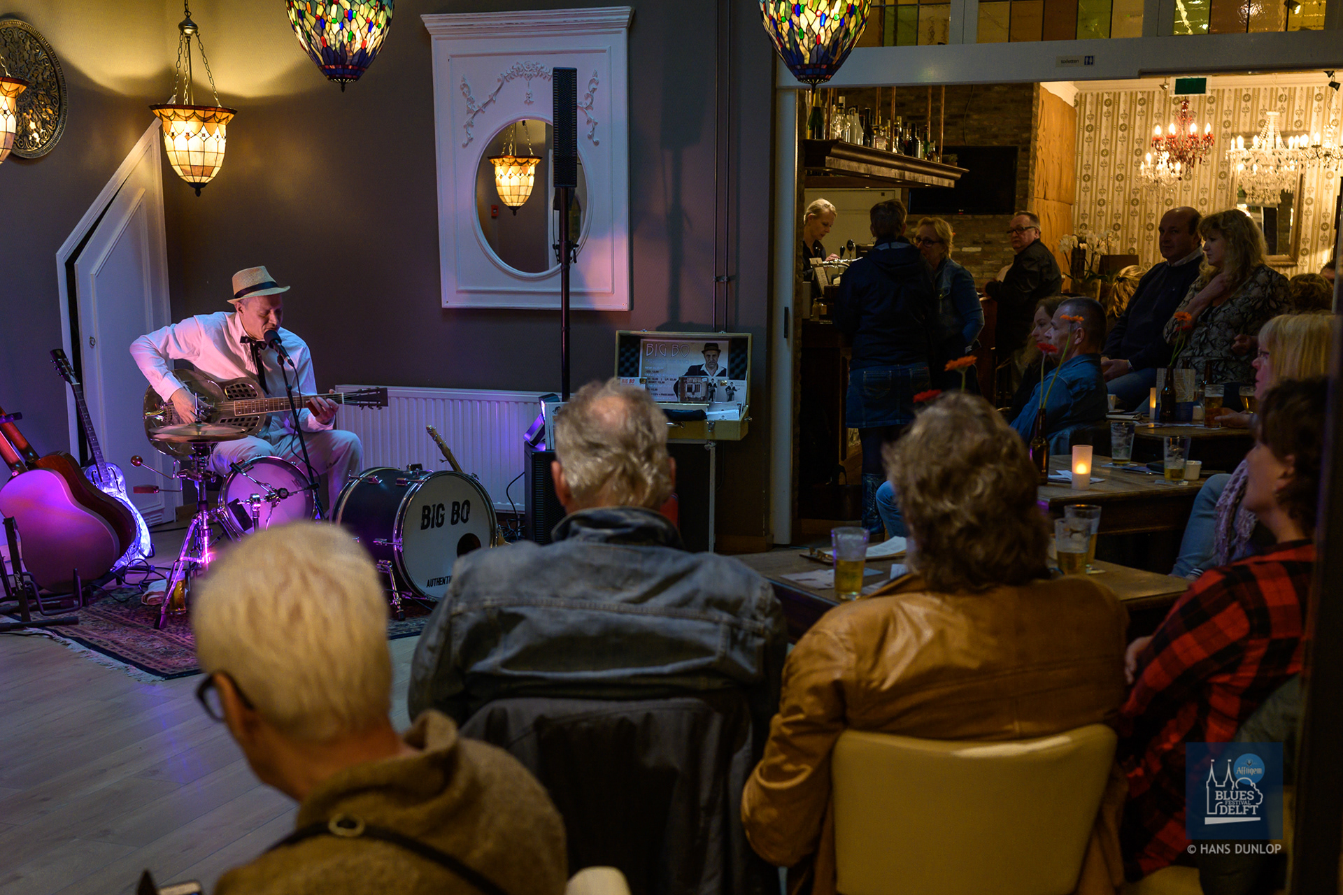 Big Bo in hotel Straatje van Vermeer