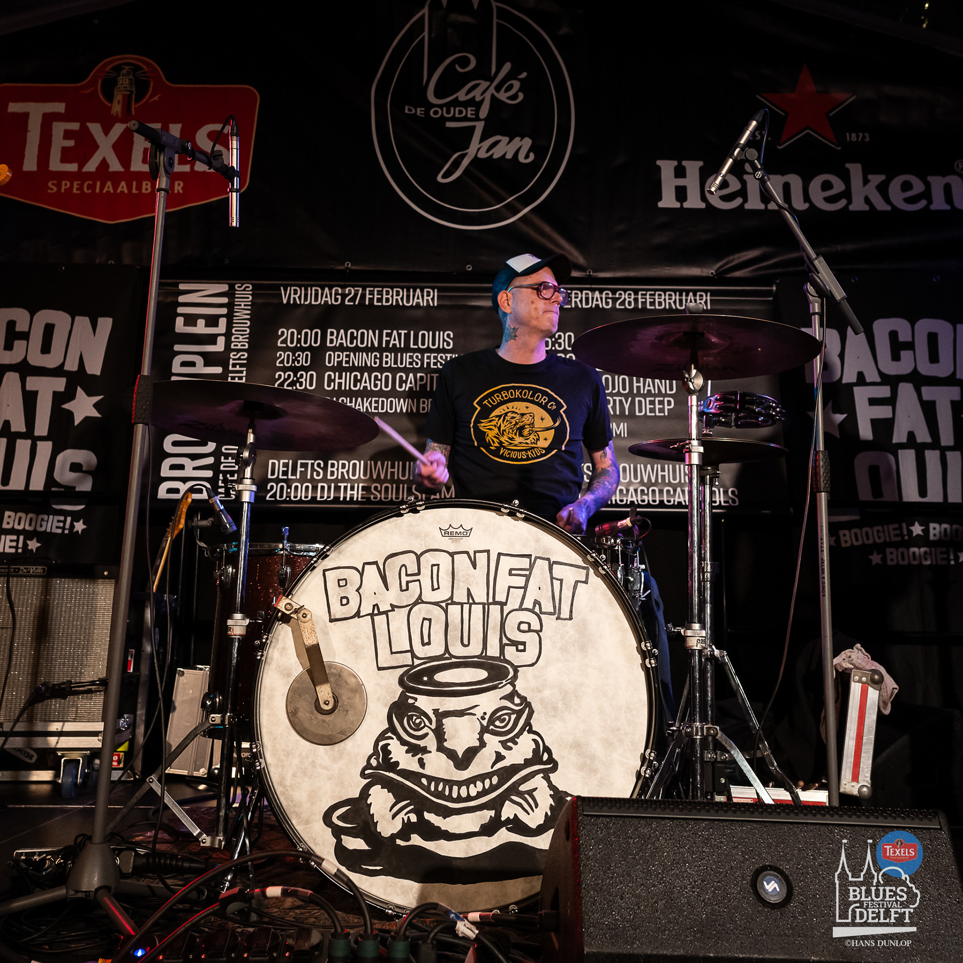 Bacon Fat Harry in Tent café Oude Jan